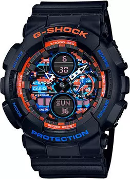 Японские наручные мужские часы Casio GA-140CT-1AER. Коллекция G-Shock
