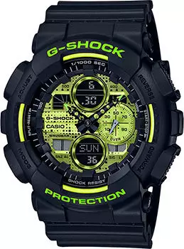 Японские наручные мужские часы Casio GA-140DC-1AER. Коллекция G-Shock