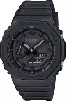 Японские наручные мужские часы Casio GA-2100-1A1ER. Коллекция G-Shock