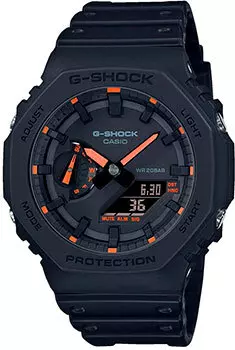 Японские наручные мужские часы Casio GA-2100-1A4. Коллекция G-Shock