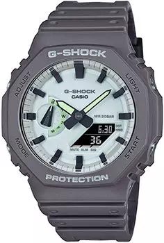 Японские наручные мужские часы Casio GA-2100HD-8A. Коллекция G-Shock