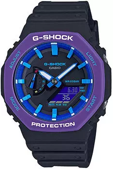 Японские наручные мужские часы Casio GA-2100THS-1AER. Коллекция G-Shock