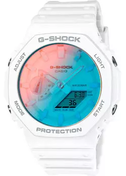 Японские наручные мужские часы Casio GA-2100TL-7A. Коллекция G-Shock