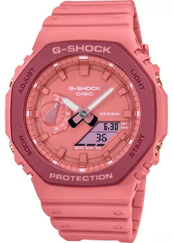 Японские наручные мужские часы Casio GA-2110SL-4A4. Коллекция G-Shock