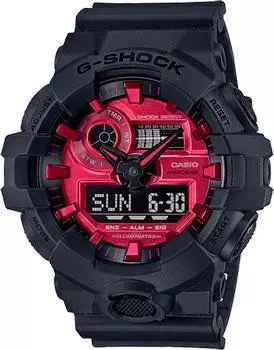 Японские наручные мужские часы Casio GA-700AR-1AER. Коллекция G-Shock