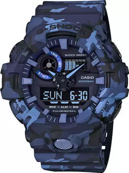 Японские наручные мужские часы Casio GA-700CM-2A. Коллекция G-Shock
