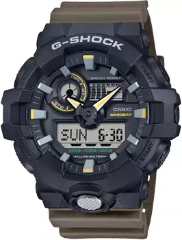 Японские наручные мужские часы Casio GA-710TU-1A3. Коллекция G-Shock