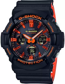 Японские наручные мужские часы Casio GAW-100BR-1AER. Коллекция G-Shock