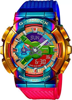 Японские наручные мужские часы Casio GM-110RB-2AER. Коллекция G-Shock