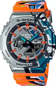 Японские наручные мужские часы Casio GM-2100SS-1A. Коллекция G-Shock