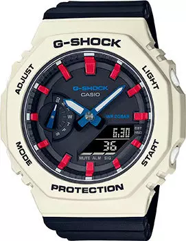 Японские наручные мужские часы Casio GMA-S2100WT-7A2. Коллекция G-Shock