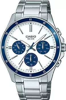Японские наручные мужские часы Casio MTP-1374D-7A2. Коллекция Analog