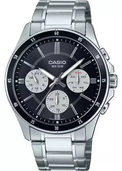 Японские наручные мужские часы Casio MTP-1374D-1A3. Коллекция Analog