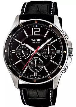 Японские наручные мужские часы Casio MTP-1374L-1A. Коллекция Analog