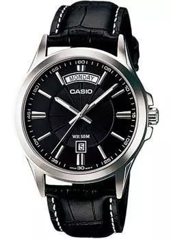 Японские наручные мужские часы Casio MTP-1381L-1A. Коллекция Analog