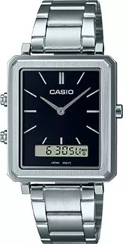 Японские наручные мужские часы Casio MTP-B205D-1E. Коллекция Ana-Digi