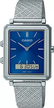 Японские наручные мужские часы Casio MTP-B205M-2E. Коллекция Ana-Digi