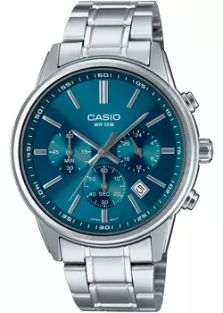 Японские наручные мужские часы Casio MTP-E515D-2A1. Коллекция Analog