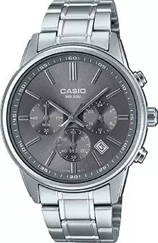 Японские наручные мужские часы Casio MTP-E515D-8A. Коллекция Analog