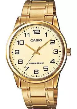 Японские наручные мужские часы Casio MTP-V001G-9B. Коллекция Analog