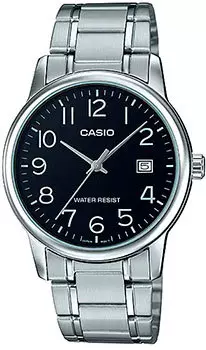Японские наручные мужские часы Casio MTP-V002D-1B. Коллекция Analog