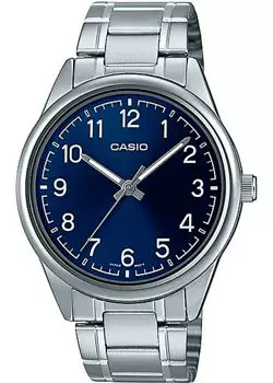 Японские наручные мужские часы Casio MTP-V005D-2B4. Коллекция Analog