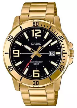 Японские наручные мужские часы Casio MTP-VD01G-1B. Коллекция Analog