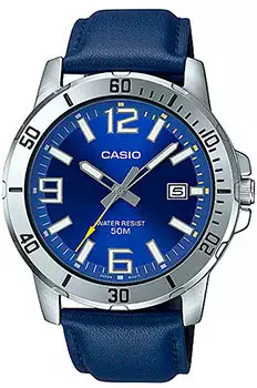 Японские наручные мужские часы Casio MTP-VD01L-2B. Коллекция Analog