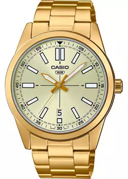 Японские наручные мужские часы Casio MTP-VD02G-9E. Коллекция Analog