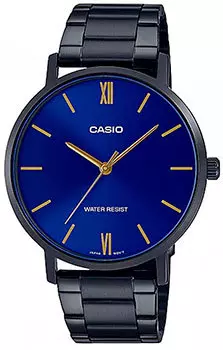 Японские наручные мужские часы Casio MTP-VT01B-2B. Коллекция Analog