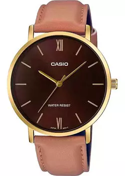 Японские наручные мужские часы Casio MTP-VT01GL-5B. Коллекция Analog