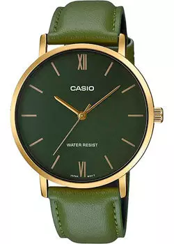 Японские наручные мужские часы Casio MTP-VT01GL-3B. Коллекция Analog