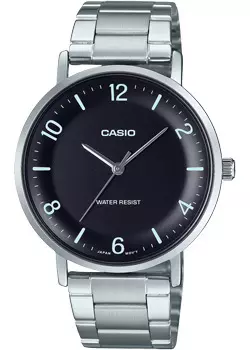 Японские наручные мужские часы Casio MTP-VT03D-1B. Коллекция Analog