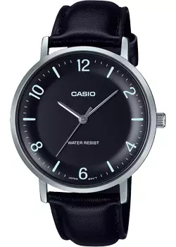 Японские наручные мужские часы Casio MTP-VT03L-1B. Коллекция Analog