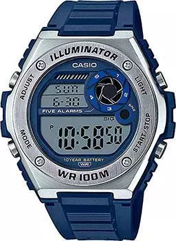 Японские наручные мужские часы Casio MWD-100H-2AVEF. Коллекция Digital