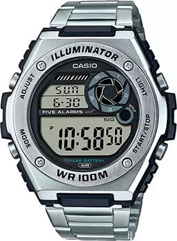 Японские наручные мужские часы Casio MWD-100HD-1AVEF. Коллекция Digital