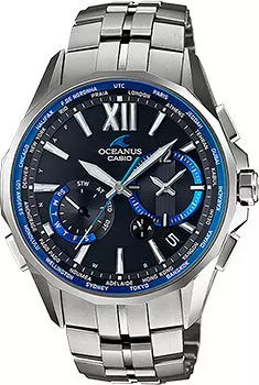 Японские наручные мужские часы Casio OCW-S3400-1AJF. Коллекция Oceanus