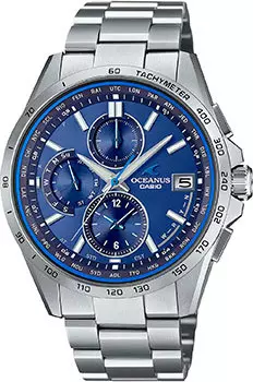 Японские наручные мужские часы Casio OCW-T2600-2A3JF. Коллекция Oceanus