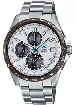 Японские наручные мужские часы Casio OCW-T2600J-7AJF. Коллекция Oceanus