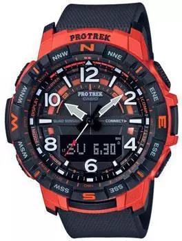 Японские наручные мужские часы Casio PRT-B50-4ER. Коллекция Pro-Trek