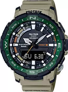 Японские наручные мужские часы Casio PRT-B70-5ER. Коллекция Pro-Trek