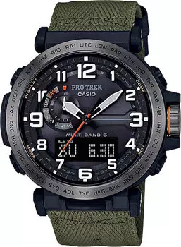 Японские наручные мужские часы Casio PRW-6600YB-3E. Коллекция Pro-Trek