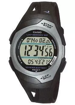 Японские наручные мужские часы Casio STR-300C-1. Коллекция Digital