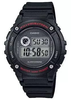 Японские наручные мужские часы Casio W-216H-1A. Коллекция Digital