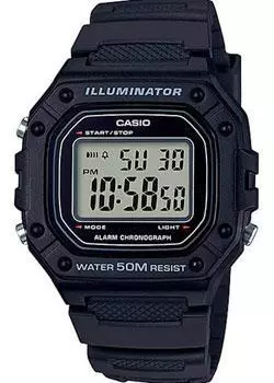 Японские наручные мужские часы Casio W-218H-1AVEF. Коллекция Digital