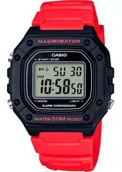 Японские наручные мужские часы Casio W-218H-4BVEF. Коллекция Digital