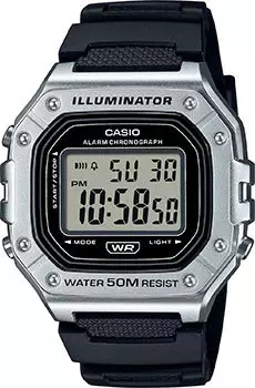 Японские наручные мужские часы Casio W-218HM-7A. Коллекция Digital