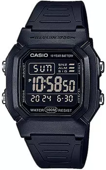 Японские наручные мужские часы Casio W-800H-1BVES. Коллекция Digital