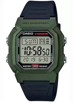 Японские наручные мужские часы Casio W-800HM-3AVEF. Коллекция Digital