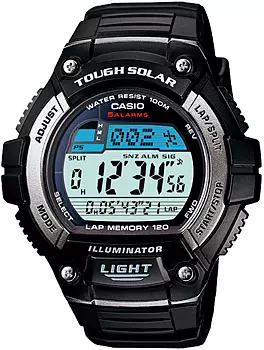 Японские наручные мужские часы Casio W-S220-1A. Коллекция Digital